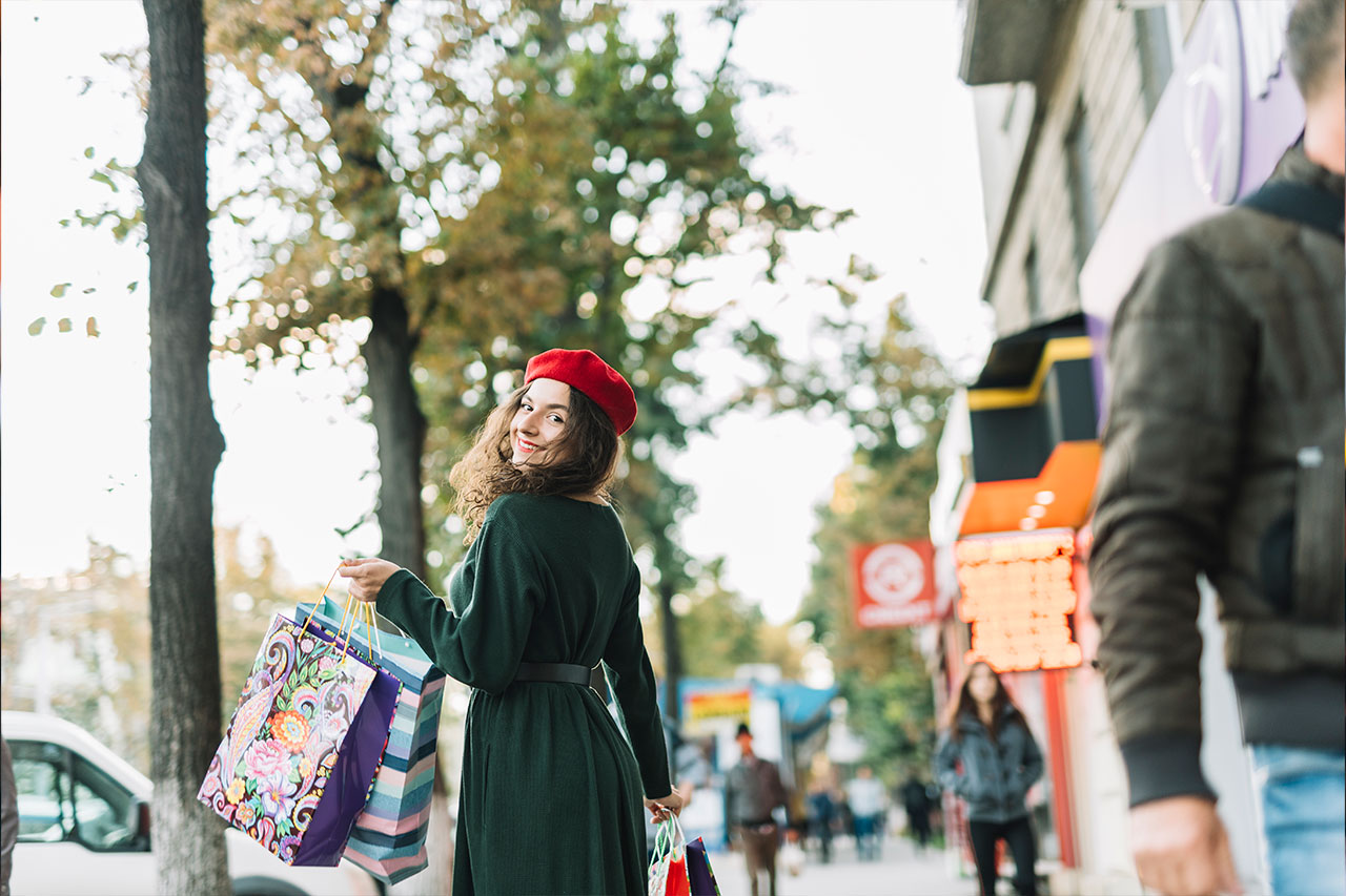 Compras pelo bairro em paris